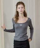 Letters Two-Way Slim T-Shirt