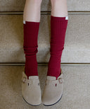 Letters Soft Knee-High Socks