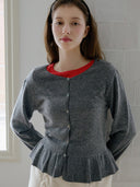 Hienna Frill Wool Cardigan