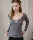 Letters Two-Way Slim T-Shirt