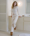 Letters Knit Pants