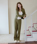 Letters Knit Pants