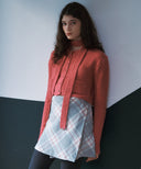 Redel Check Wool Wrap Skirt