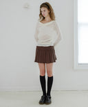 Letters Drape Shirring T-Shirt