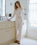 Letters Knit Pants