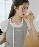 Letters Label Halter Neck Top