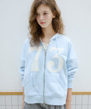 Letters 73 Cotton Hooded Zip-Up