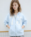 Letters 73 Cotton Hooded Zip-Up