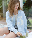 Letters 73 Cotton Hooded Zip-Up