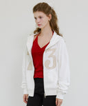 Letters 73 Cotton Hooded Zip-Up
