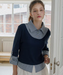 Chase Layered Collar Top
