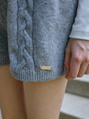 Bay Cable Knit Wool Shorts