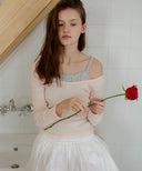 Letters Two-way Slim T-shirts