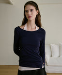 Lib Halter Neck Layered T-shirt