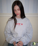 Triple Butterfly Embroidered Sweatshirt