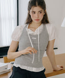 Letters Label Halter Neck Top