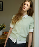 Pineh Mohair Half Cardigan