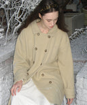 Noah Double Button Boucle Half Coat