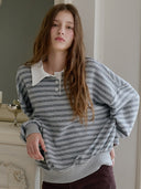 Bedis Rugby Stripe Sweatshirt