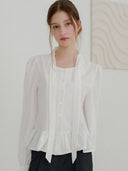 Eleanor Ribbon Tie Blouse
