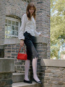 Lazy Frill Shirring Blouse