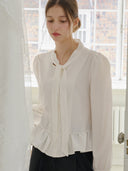 Eleanor Ribbon Tie Blouse