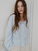 Delia Dot Banding Blouse
