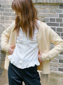 Lazy Frill Shirring Blouse