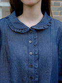Poi Frill Denim Blouse