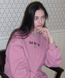 Triple Butterfly Embroidered Sweatshirt