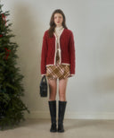 Redel Check Wool Wrap Skirt
