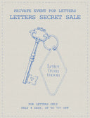 🔒 LETTERS SECRET SALE｜最大70%OFF