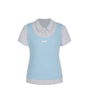 [予約販売/8月下旬入庫予定] Letters Double Layered PK Collar Shirt