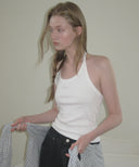 [予約販売/8月下旬入庫予定] Letters Label Halterneck Top