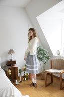 Berin Boat-Neck Layered Cardigan