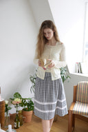 Cotton Midi Belted Skirt
