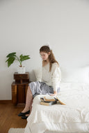 Cotton Midi Belted Skirt