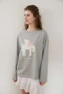 Horse Flower Patchwork T-Shirt