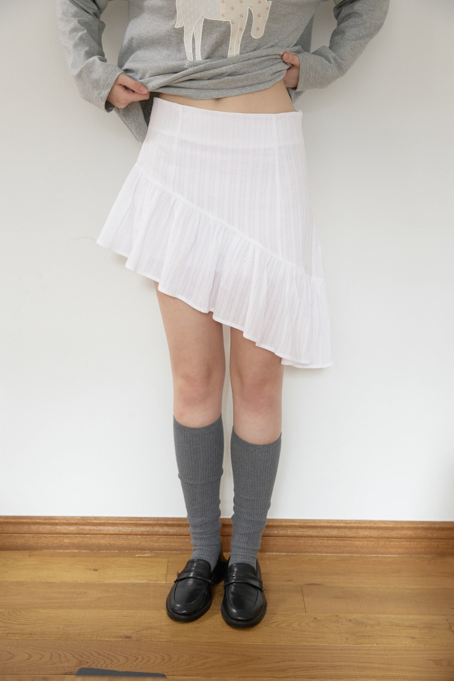 Candle Asymmetrical Frill Skirt – LETTER FROM MOON