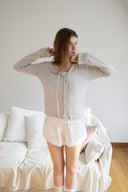 Haila Scallop Layered Cardigan