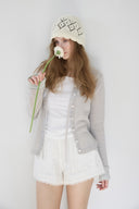 Haila Scallop Layered Cardigan