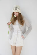 Scallop Punched Knit Beanie