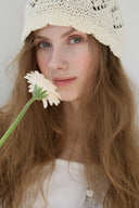Scallop Punched Knit Beanie