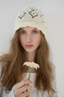 Scallop Punched Knit Beanie