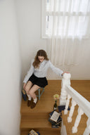 [予約販売/2月中旬入荷] Lace Pintuck Shirt Blouse