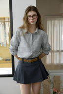 Mood Buckle Pleated Skirt