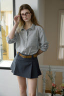Mood Buckle Pleated Skirt