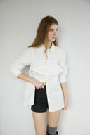 Blanche Layered Oversized Cotton Shirt