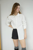 Blanche Layered Oversized Cotton Shirt