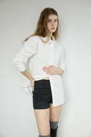 Blanche Layered Oversized Cotton Shirt